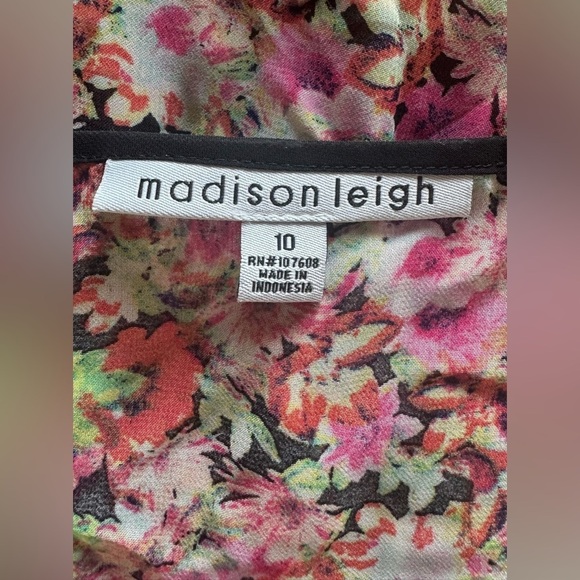 Cottagecore Madison Leigh Floral Sheer Dress 10 Large L - Picture 12 of 13